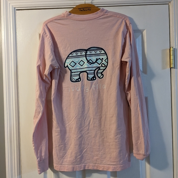 4/$25 Ivory Ella Light Pink Women's Long Sleeve Tee - Sz S - Picture 2 of 7